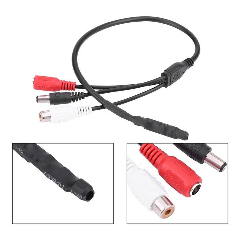 Micrófono Espía Audio Activo Para Cámara Cctv Dvr 12v