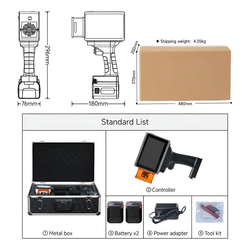 Grabadora Laser Portatil Alta Precision 5w Pantalla Tactil