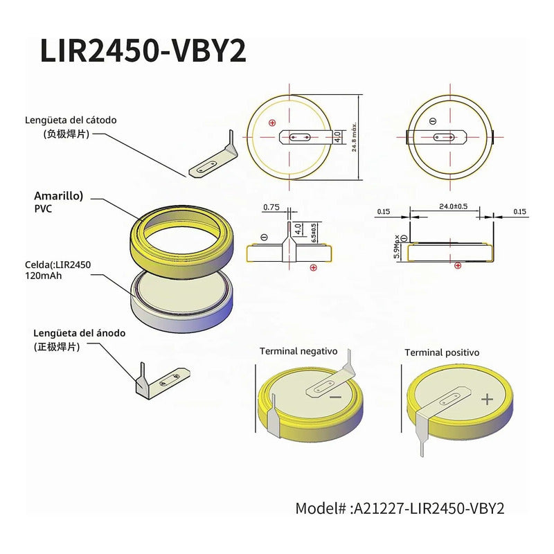 Celda Boton Lir2450 Lir 2450