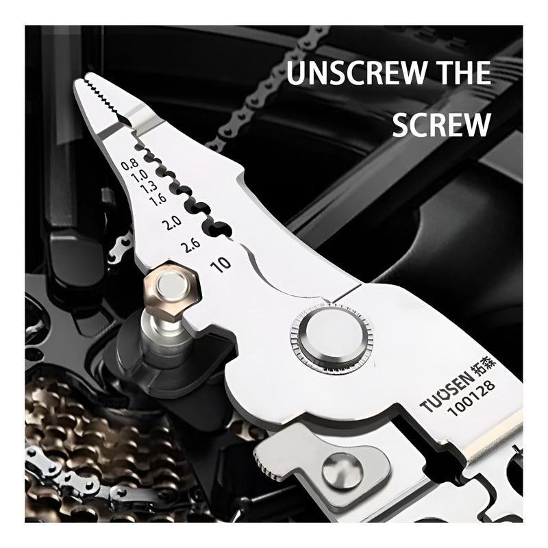 Pinza Alicate Pelacables Multifuncional Corta Cable Multiuso