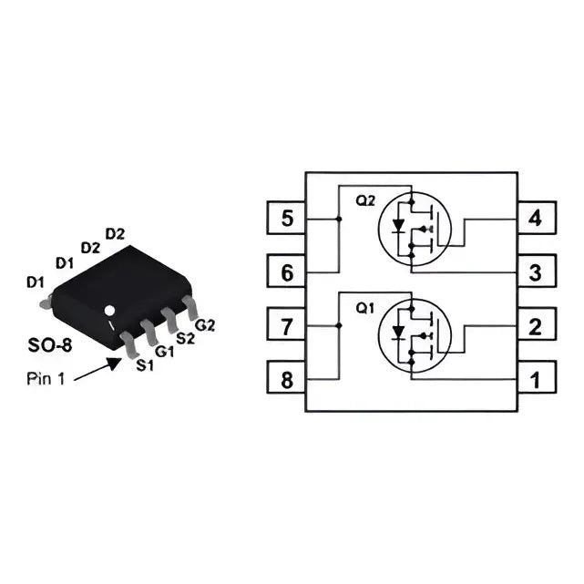 Mosfet Canal N P Me4542 30-v (d-s) Lcd Ccfl Dc-dc 4542