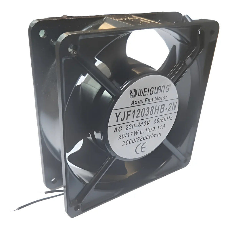 Ventilador Fan Cooler Yjf12038hb 2n 220v 120x38mm 12cm 12038 Negro