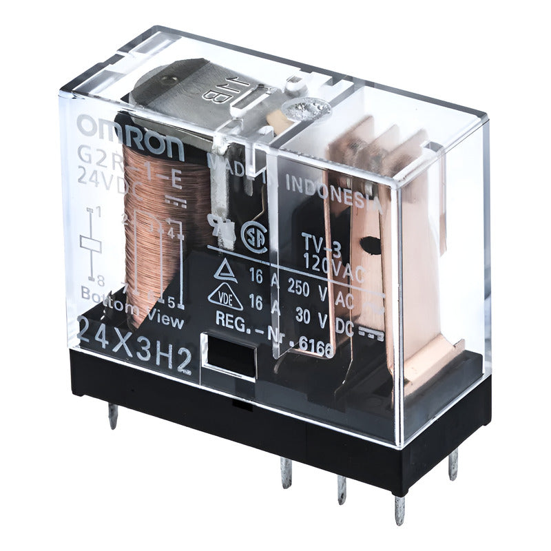 Rele Relay Omron G2r-1-e 24v Dc 16a Spdt 8 Pines