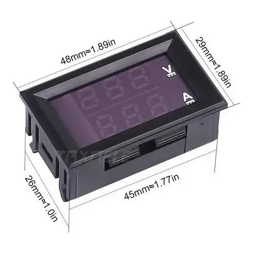 Voltimetro Amperimetro Digital 200v Dc - Con Shunt 200 Amp