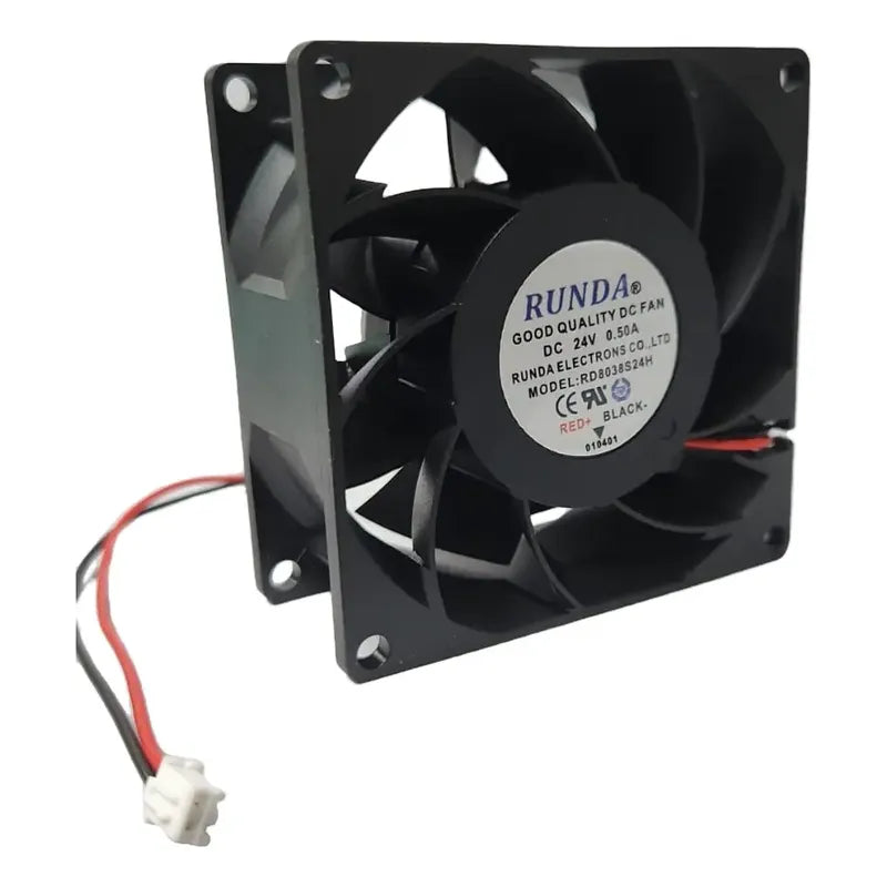 Ventilador Fan Cooler Rd8038s24h 24v 80x38mm 8038 2 Pin Negro