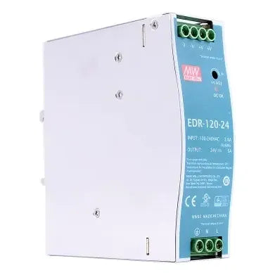 Fuente De Poder Riel Din 24vdc Mean Well Edr-120-24 120w 5a