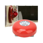 Timbre Campana Alarma 220v Metal Rojo Escuela Incendio 97db 10 Pulgadas Rojo