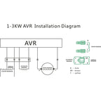 Regulador Voltaje Avr 1k A 3kw Monofase Conector Para Bauker