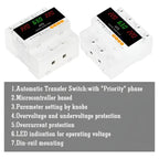 Ats Y Protector Voltaje Ajustable 220v 63a 2fa