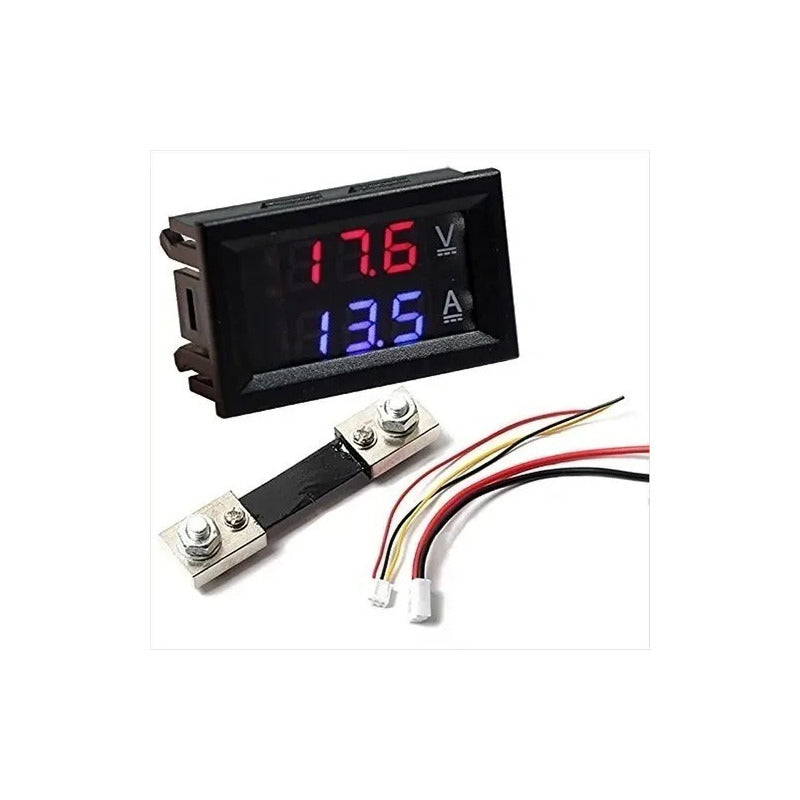 Voltimetro Amperimetro Digital 200v Dc - Con Shunt 200 Amp