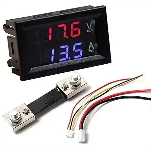Voltimetro Amperimetro Digital 200v Dc - Con Shunt 200 Amp