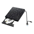 Lector Grabador Dvd Cd Externa Usb3.0 Usb C Otg Portatil Negro