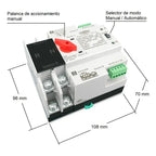 Interruptor Ats Transferencia Automática 125a 2 Fases 220v
