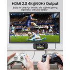 Base Para Steam Deck 6 En 1 Hdmi 4k Pd Ethernet Usb Tipo C