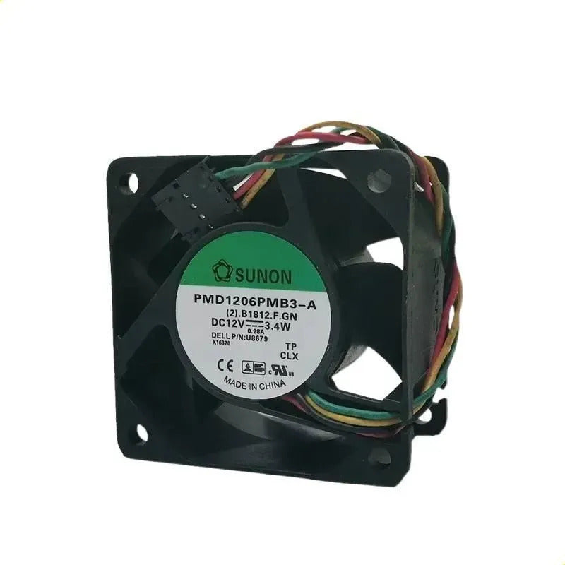 Ventilador Fan 60mm 5 Pines 4 Cables 12v 3,4w Pmd1206pmb3-a Negro