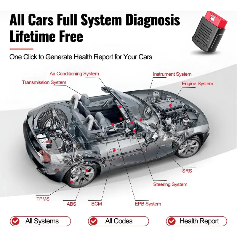Scanner Automotriz Thinkcar Mucar Bt200 Pro Multimarcas