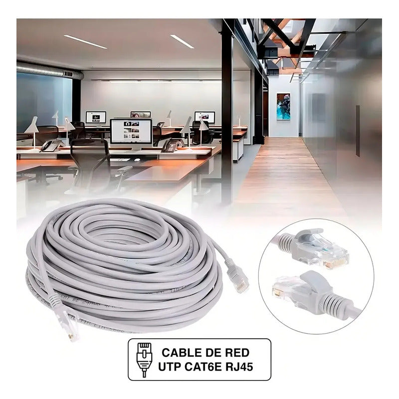 Cable De Red Lan Utp Cat-6 Cat-5 Ethernet Rj-45 5 Metros