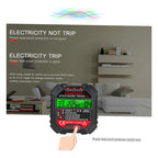 Probador Diferencial Tester Enchufes Detector Fugas Voltaje Pantalla Lcd