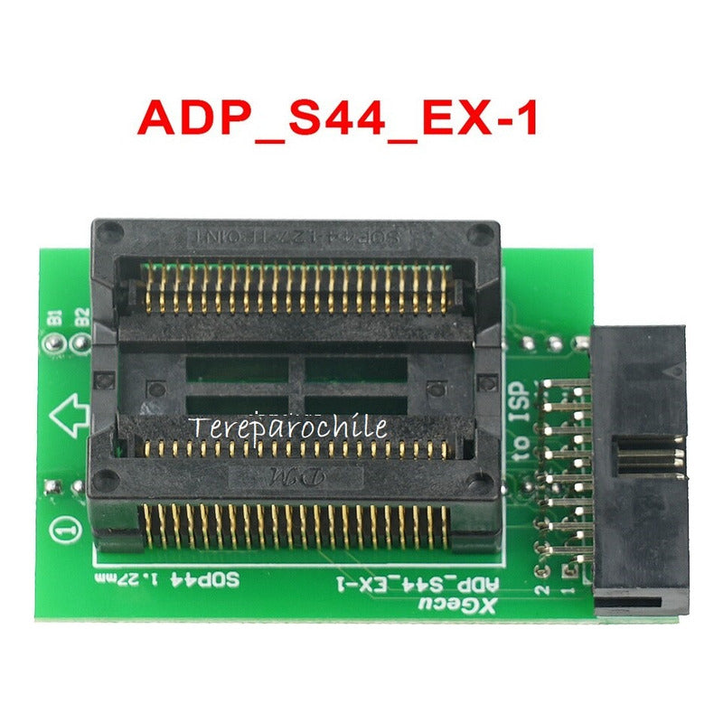 Adaptador Adp_s44-ex-1 Sop44 Soic44 Xgecu T48 (tl866-3g) Verde Negro