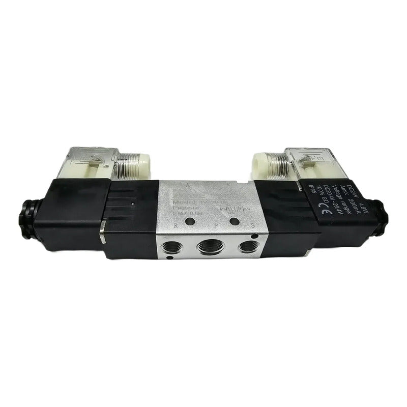 Electroválvula Neumática 4v220-08 Doble Bobina 24v 1/4