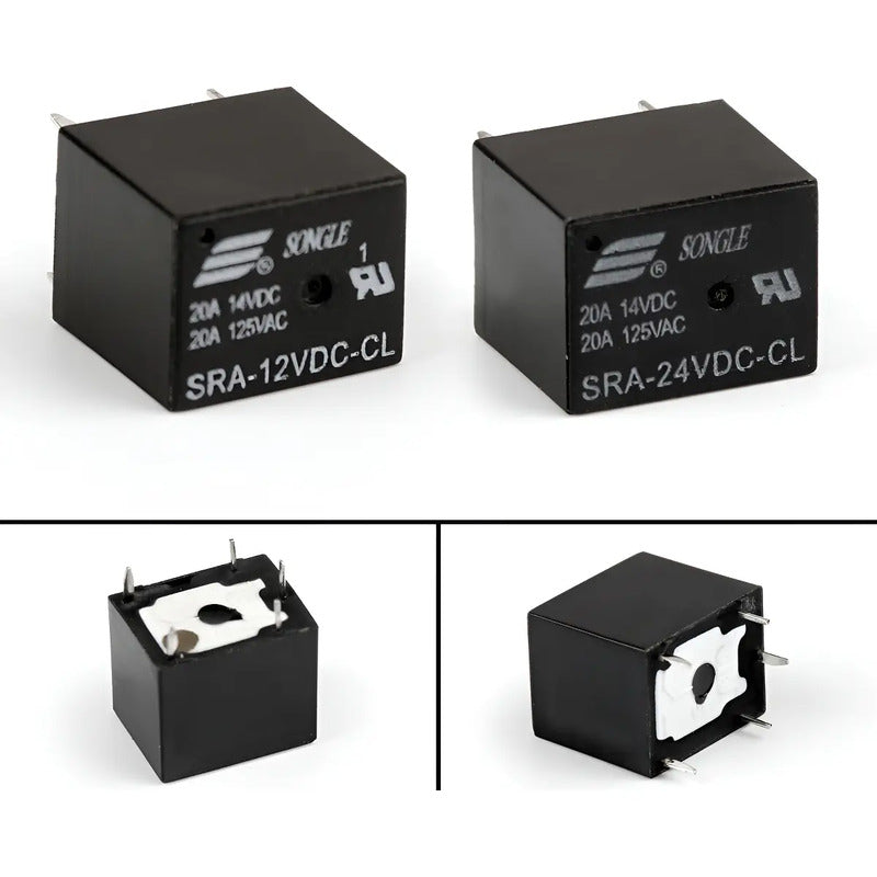 Micro Relay Sra-12vdc-cl Rele 20amp 12v Dc 12x15mm