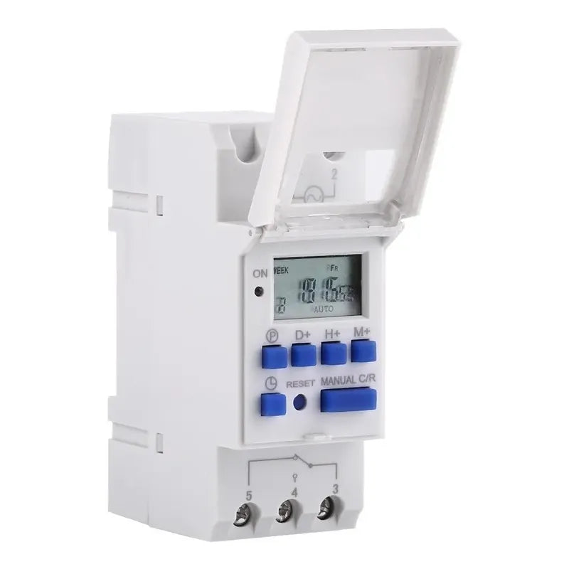 Timer Digital Riel Din 25a Thc25a Temporizador Programable