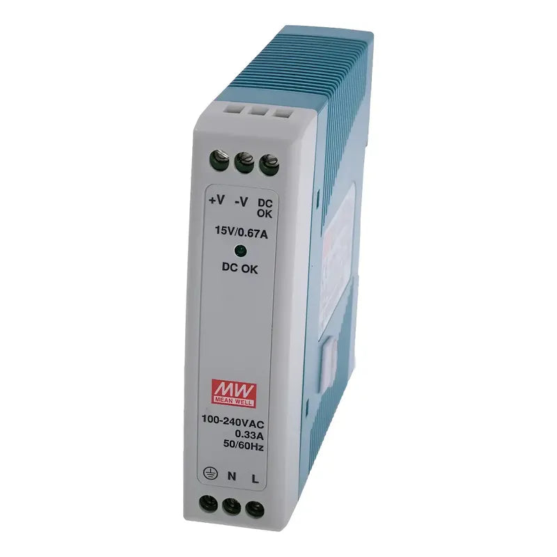 Fuente De Poder Riel Din Mean Well Mdr-10-15 15v 0.67 a 10w