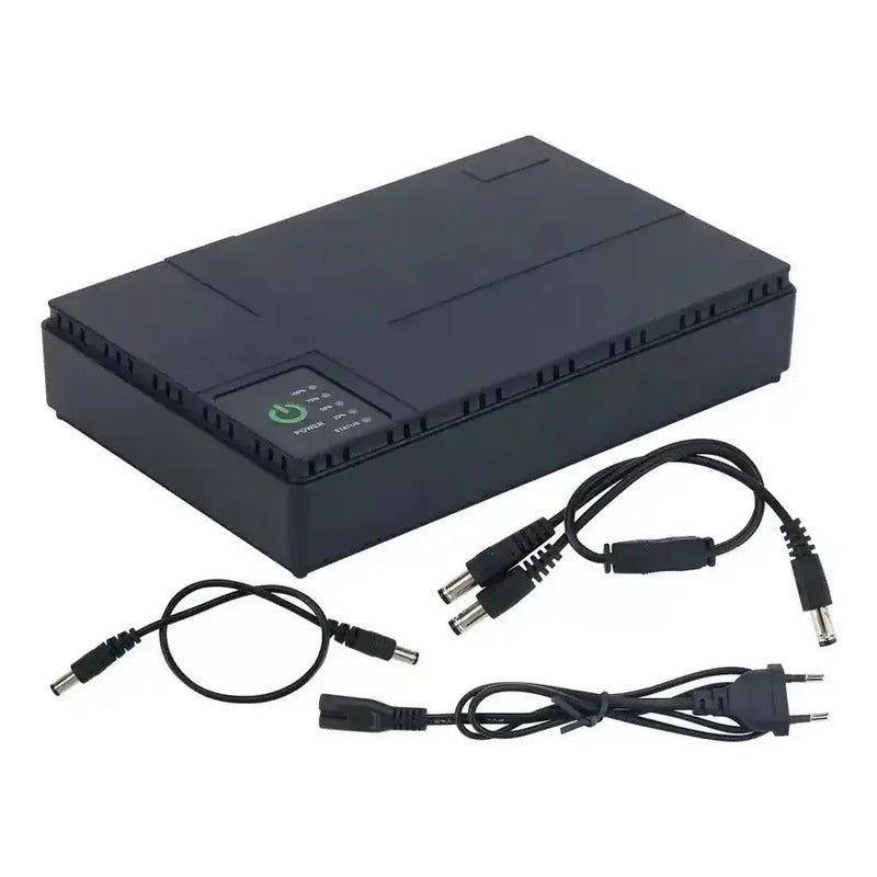 Ups Portátil Tereparochile 10400mah Para Cámaras Routers Y Módems Negro