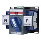 Switch Interruptor Transferencia Automatica 63a Ats 220v Mcb Azul Plomo