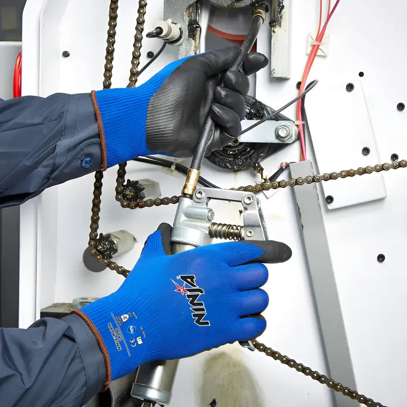 Guantes Seguridad Precision Agarre Y Protección Anticorte Azul L