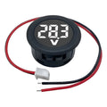 Voltimetro Digital Led Dc 4v 12v 24v 100v Pantalla Circular