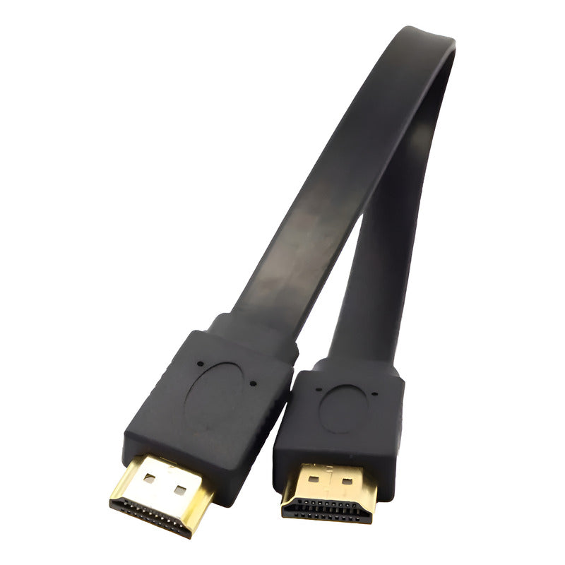 Cable Hdmi Corto Macho A Macho 30 Cm Plano Flat - Full Hd 4k
