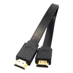 Cable Hdmi Corto Macho A Macho 30 Cm Plano Flat - Full Hd 4k