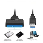 Adaptador Cable Usb 3.0 A Sata 3 Hdd 2.5 22 Pines Disco Duro
