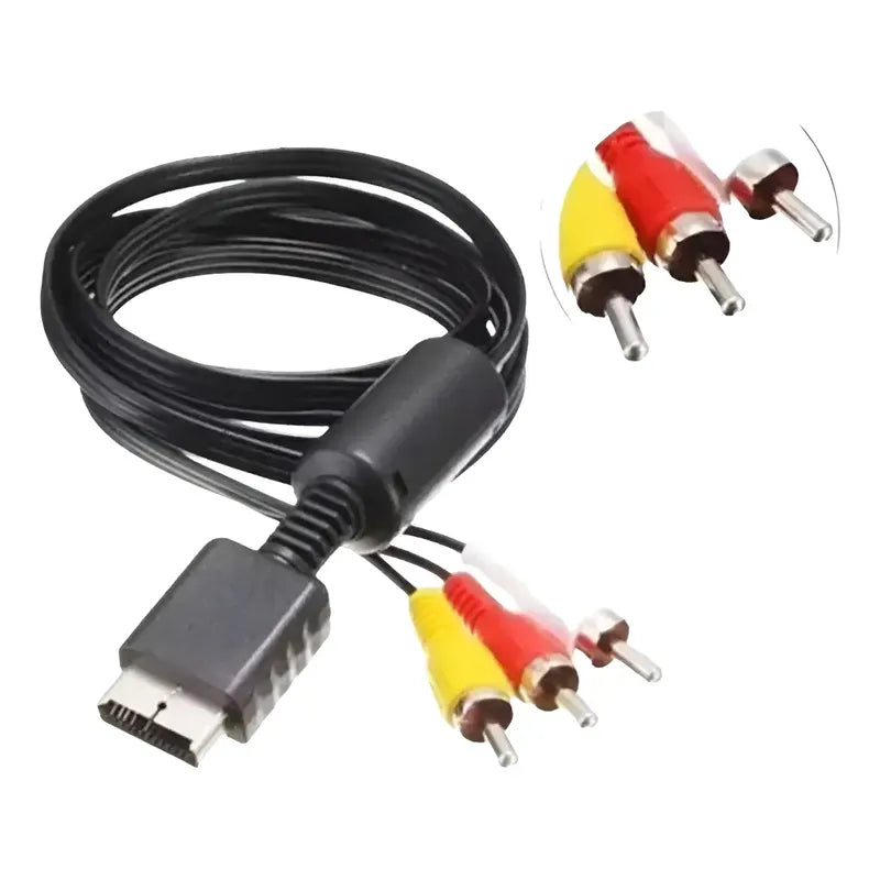 Cable Av Audio Video Compatible Con Playstation 2 Ps2 Y Ps3