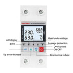 Medidor Consumo Wifi Protección Sobre Bajo Voltaje 63a Tuya