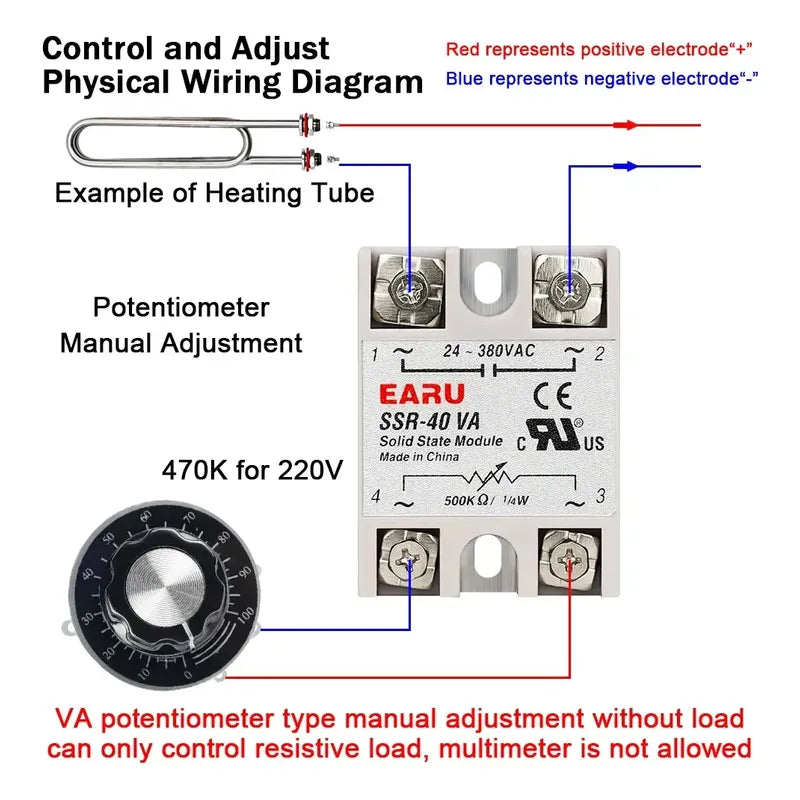 Rele Variable Estado Solido Ssr-100va 220v 25a Potenciometro