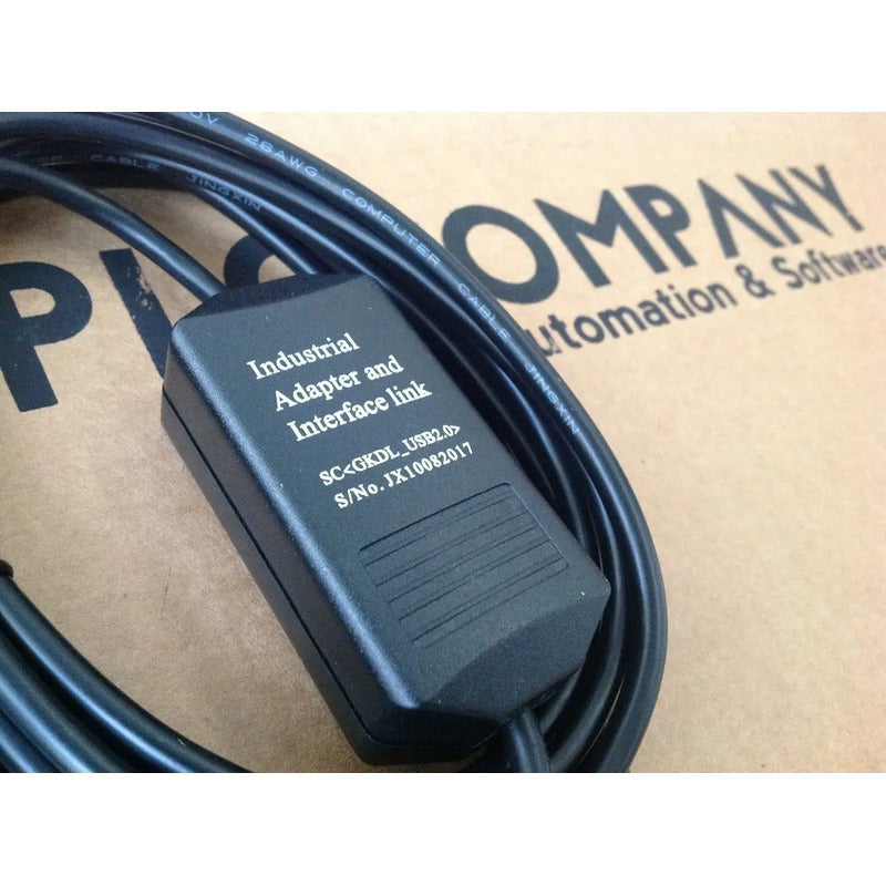 Cable Usb Rs422 Plc Melsec Mitsubishi Fx Series Usb-sc09-fx Negro Con Módulo Amarillo