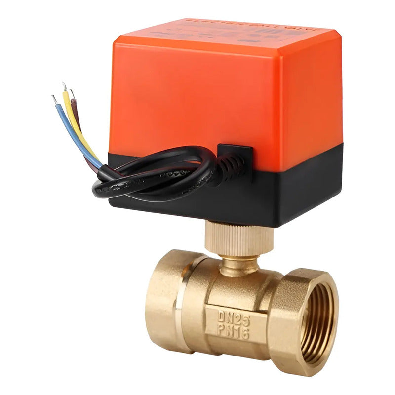 Electro Valvula Bola Motorizada Llave 12v 24v Dn25 Actuador
