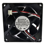 Ventilador Fan Dfb802512h 80x80x25mm 12v 4.4w 3 Pines Negro Negro