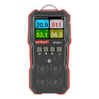 Medidor Detector De Gas Y Combustibles 4 En 1 Lel O2 H2s Co Negro