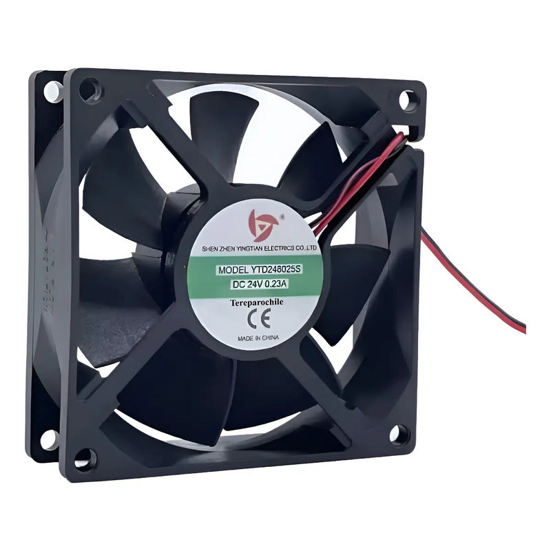 Ventilador Soldadora Dc 24v Ytd248025 S 8cm 80x80x25mm 8025