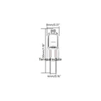 2x Ampolletas Bipin Halogena Tubular 12volt 20w Conector G4 Blanco Cálido