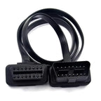 Cable De Extensión Plano Obdii Obd2 Macho Hembra Obd Ii