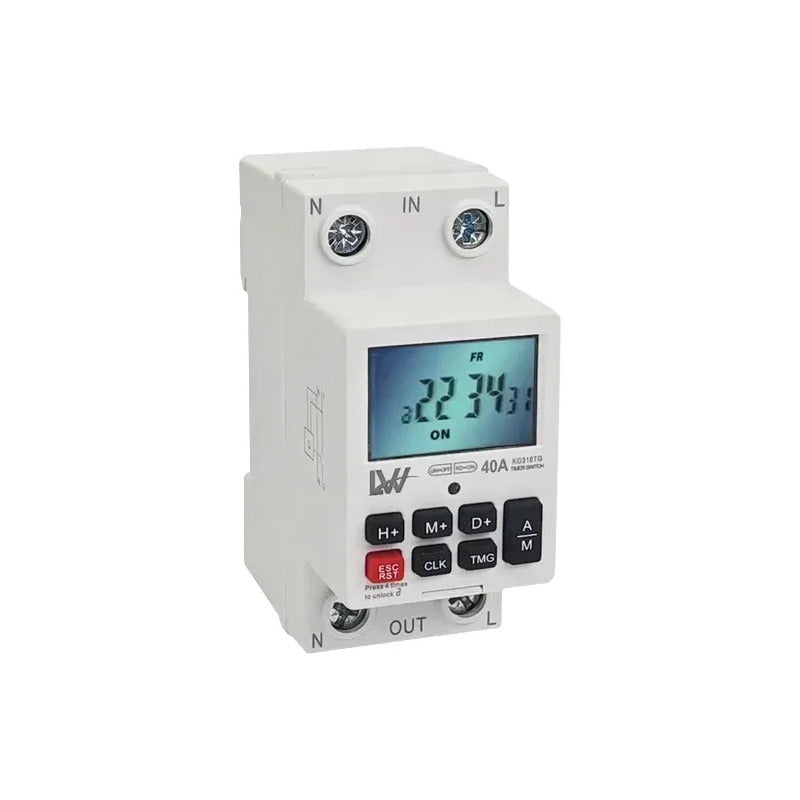 Temporizador Digital Programable Kg316t 220v Interruptor Din
