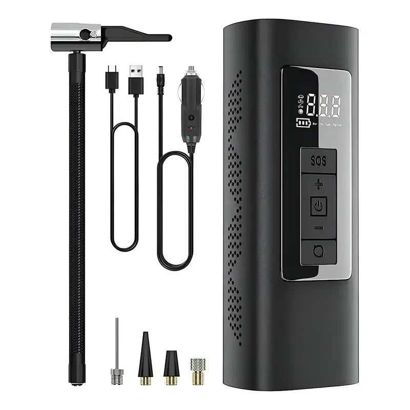 Compresor De Aire Portátil Tereparochile 150 Psi Con Linterna Usb
