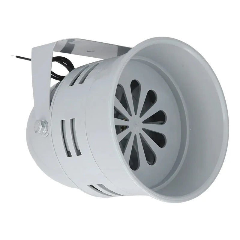 Sirena Industrial Tipo Turbina 125db 220v Alarma Bocina Gris