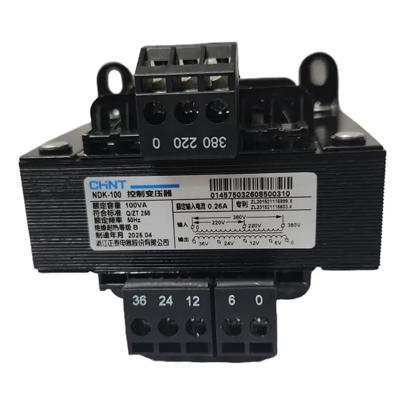 Transformador Tablero Control 100va 380v 220v - 24v 12v 6v Negro