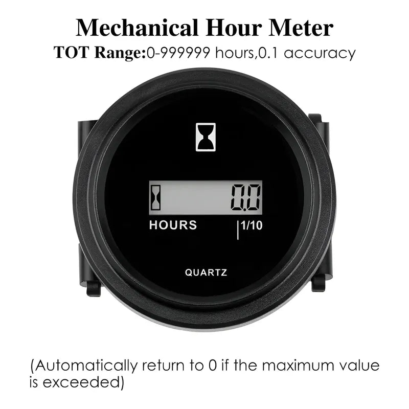 Horometro Digital Dc 4.5 90v Tractor Motor Generador 12v 24v