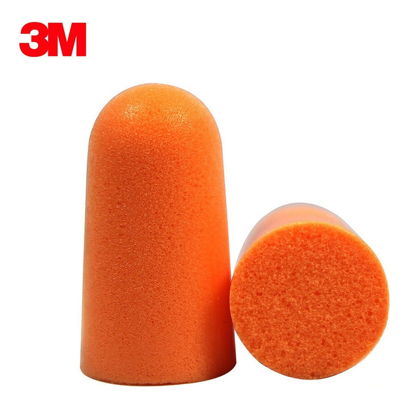Pack 80 Pares Tapones Protectores Oído 3m Desechables 1100 Naranja